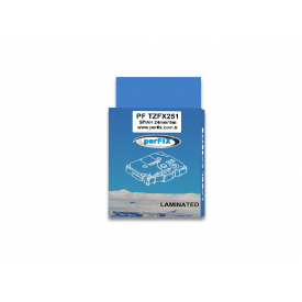 LAMİNASYON ŞERİT  BROTHER P-TOUCH PF TZFX251-BK/WT 8m*24mm BEYAZ ÜZERİ